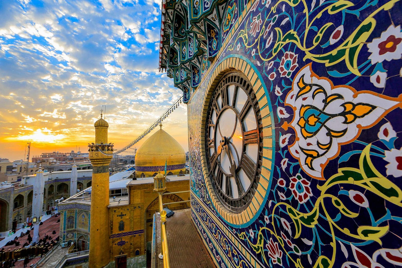 Imam ali Shrine clock gate - najaf - iraq